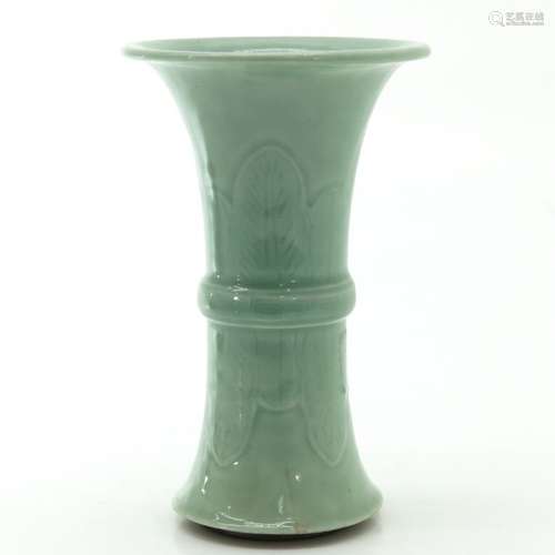 A Celadon Flared Rim Vase