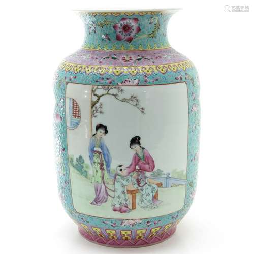 A Famille Rose Vase