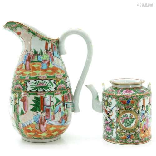 A Cantonese Tea Kettle and Pitcher