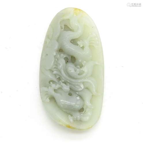 A Carved Jade Pendant