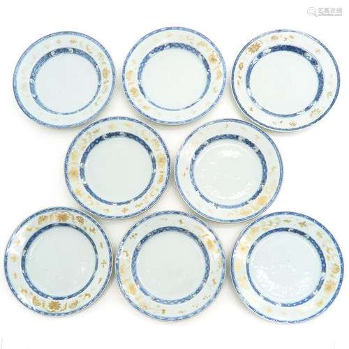 Eight Bianco Sopra Bianco Plates