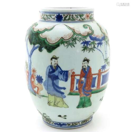 A Famille Verte Decor Vase