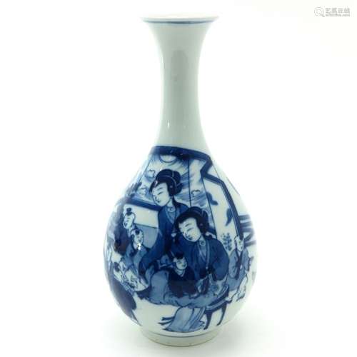 A Blue and White Decor Vase