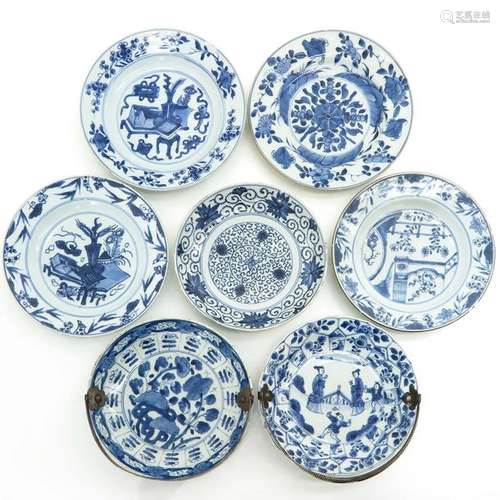 A Diverse Collection of Seven Plates