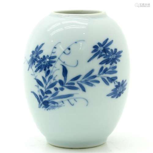 A Blue and White Vase