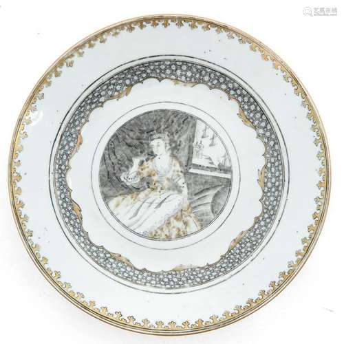 An Encre de Chine Decor Plate