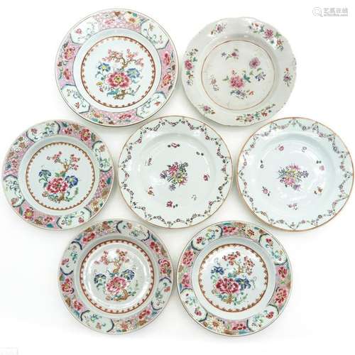 A Diverse Collection of Seven Plates