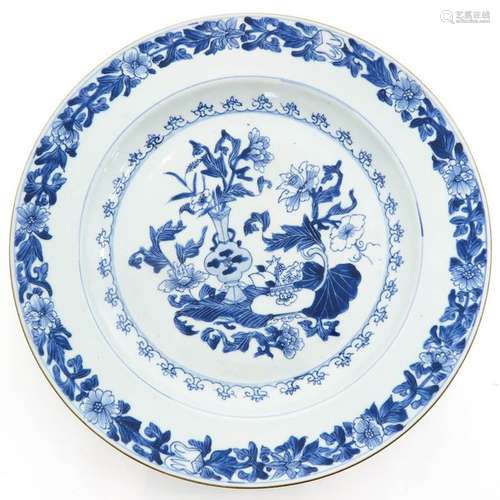 A Blue and White Decor Charger