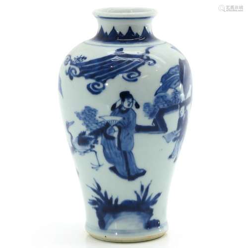 A Blue and White Decor Vase