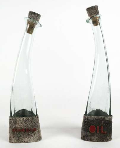 Art Deco-Style Oil & Vinegar Bottles