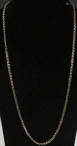 ITALIAN 18KT YELLOW GOLD LINKED CHAIN, 34.6 GRAMS