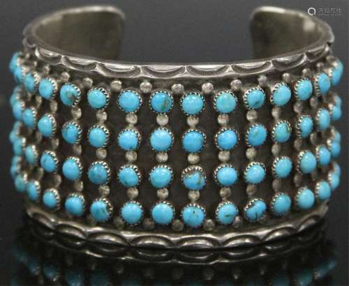 NATIVE AMERICAN STERLING SILVER BRACELET