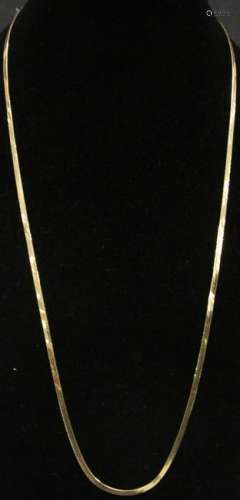 ITALIAN 14KT YELLOW GOLD NECKLACE, 12 GRAMS