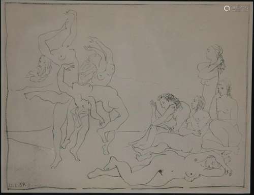 PABLO PICASSO (1881-1973), LITHOGRAPH, FRAMED