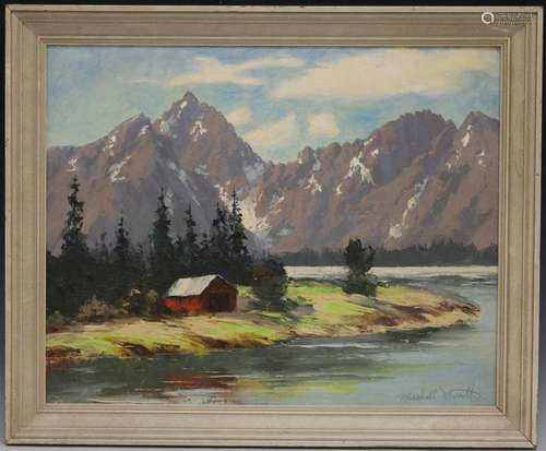 MARSHALL MERRITT (1904-1978), OIL ON BOARD