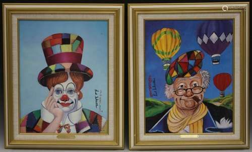 LOT OF (4) RED SKELTON FRAMED REPRODUCTIONS W/ COA