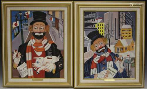 LOT OF (4) RED SKELTON FRAMED REPRODUCTIONS W/ COA