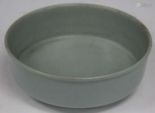 CHINESE CELADON POTTERY LOW BOWL