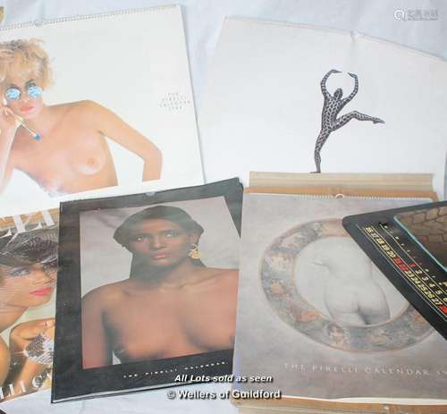 Pirelli calendars:1984, 1985, 1986, 1987 x 2, 1988, 1989 x2