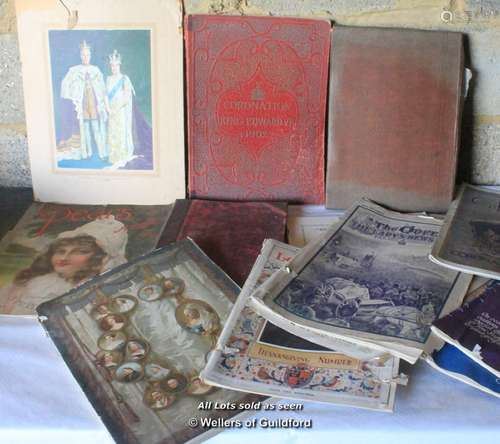 Box of Royal ephemera including Sixty Years a Queen; Pears Annual 1903.