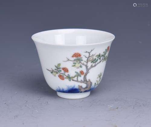 WUCAI 'POMEGRANATE FLOWERS' CUP