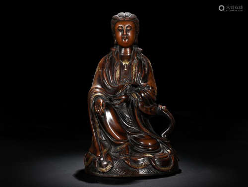 BRONZE GUANYIN ORNAMENT