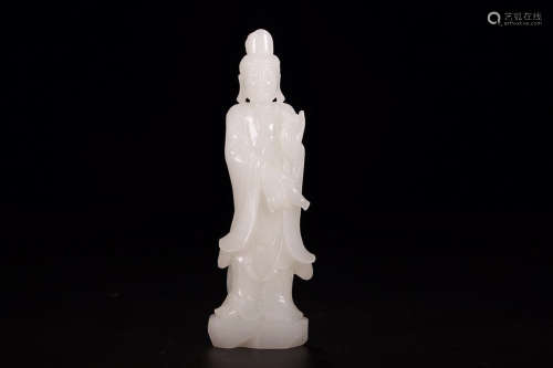 HETIAN JADE GUANYIN ORNAMENT