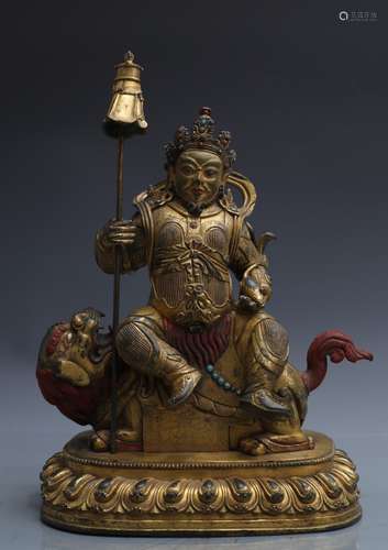 Gilt Bronze Figure Of VAISRAVANA