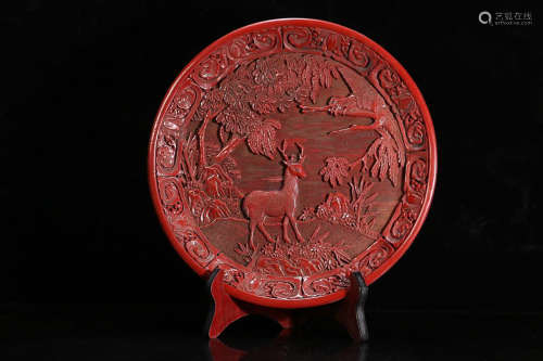 RED LACQUER PLATE