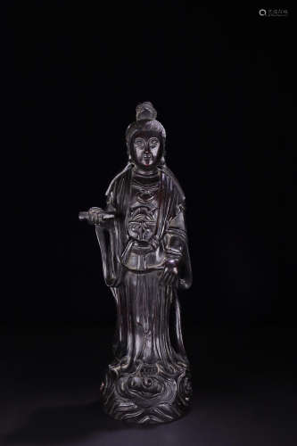 ZITAN WOOD GUANYIN ORNAMENT