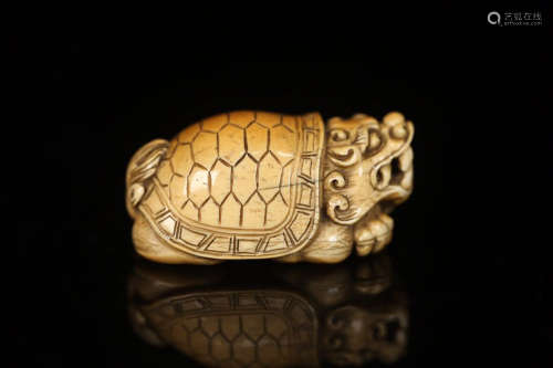 DRAGON-TURTLE CARVING