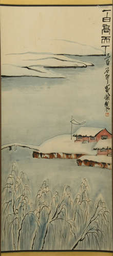 CHINESE SCROLL PAINTING OF LAKEVIEWS