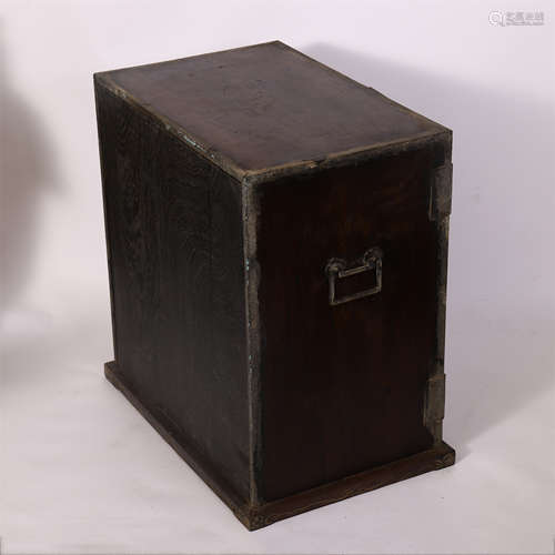 CHINESE HARDWOOD HUANGHUALI TREASURE CASE