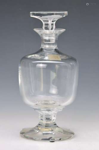 carafe, Lalique, 2. Half 20.th c., moulded glass