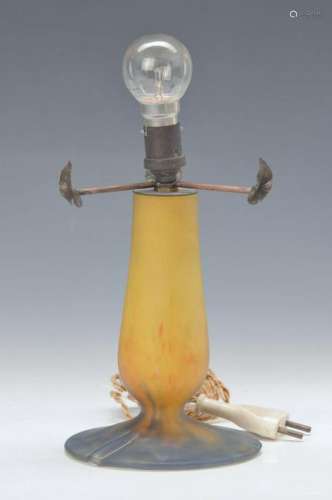 Lamp foot, Le verre francais, France, around 1910