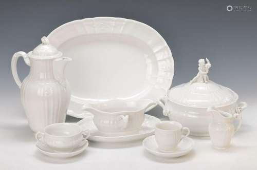 extensive Tableware and coffee set, KPM Berlin for 12