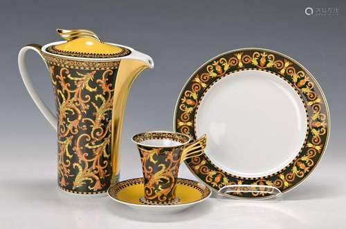 coffee pot and two place settings, Rosenthal, shape