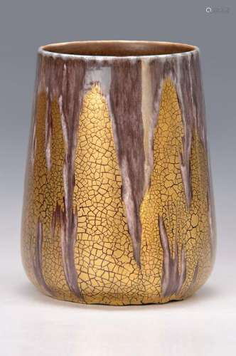 fancy stoneware vase, France, around 1915-20,