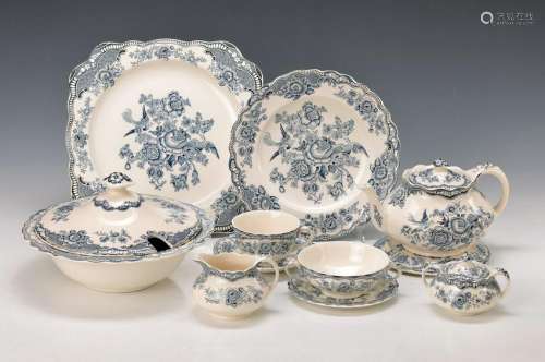 coffee- and Dinner set, Crown Ducal England, Bristol