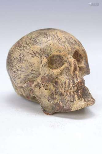 Vienna Bronze, 2.H.20.th. century, skull, approx. 4x6