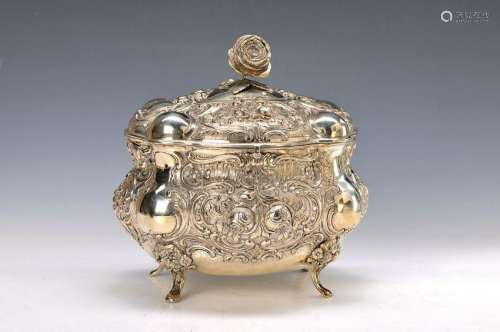 Large, heavy lid box, Baroque style, Hanau, Middle of