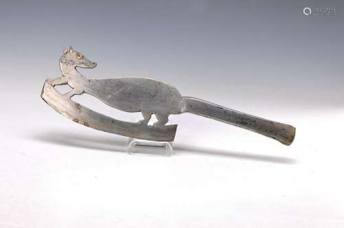 butcher ax, France, around 1830, steel, in shape of a