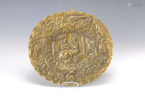 Small embossment platter, Baroque, probably Augsburg