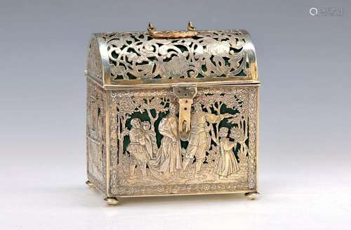 silver Chest, probably Hanau, 1930s, 835 silver