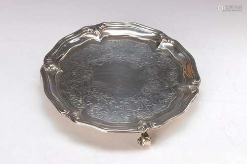 coaster, London, 1836, 925 Sterling- silver, standing