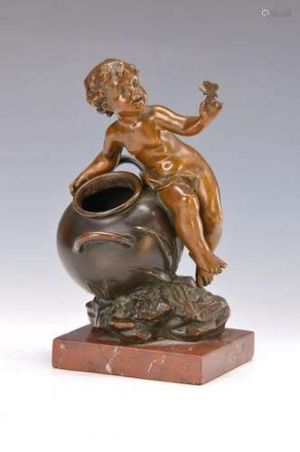 bronze sculpture of Ignaz Mansch, 1867-1925, cupid with