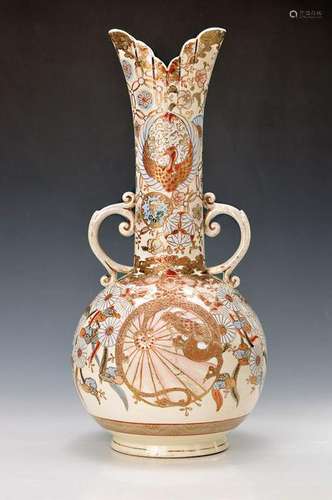 Large vase, Japan, Satsuma, around 1910/20, stoneware