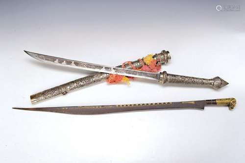 sword, Sumatra, 20th c., metal with fine