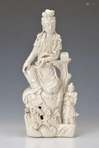 Guanyin, Dehua, China, around 1900, porcelain,goddess