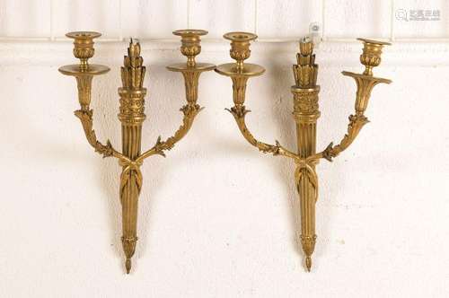 Pair of wall candlesticks, France, around 1900, in